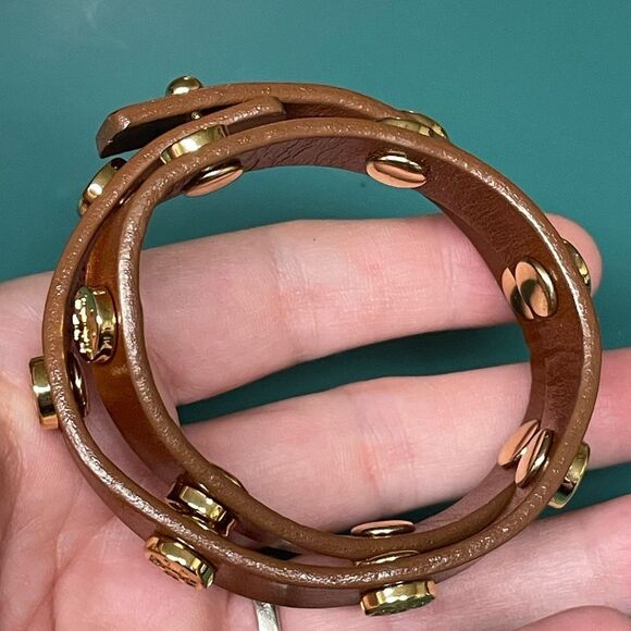 Tory Burch Brown Wrap Bracelet - Picture 10 of 12